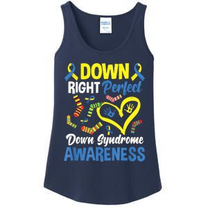 Down Right Perfect Down Syndrome Awareness Ladies Essential Tank