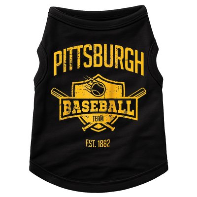 Distressed Retro Pirate Look Party Tailgate Gameday Fan Gift Raglan Baseball Doggie Tank