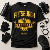 Distressed Retro Pirate Look Party Tailgate Gameday Fan Gift Raglan Baseball Cooling Performance Crew T-Shirt
