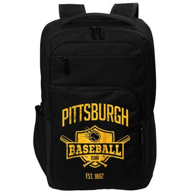 Distressed Retro Pirate Look Party Tailgate Gameday Fan Gift Raglan Baseball Impact Tech Backpack