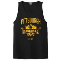 Distressed Retro Pirate Look Party Tailgate Gameday Fan Gift Raglan Baseball PosiCharge Competitor Tank