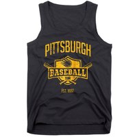 Distressed Retro Pirate Look Party Tailgate Gameday Fan Gift Raglan Baseball Tank Top