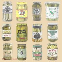 Delicious Retro Pickle Enthusiasts Drawstring Bag