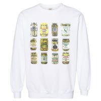 Delicious Retro Pickle Enthusiasts Garment-Dyed Sweatshirt