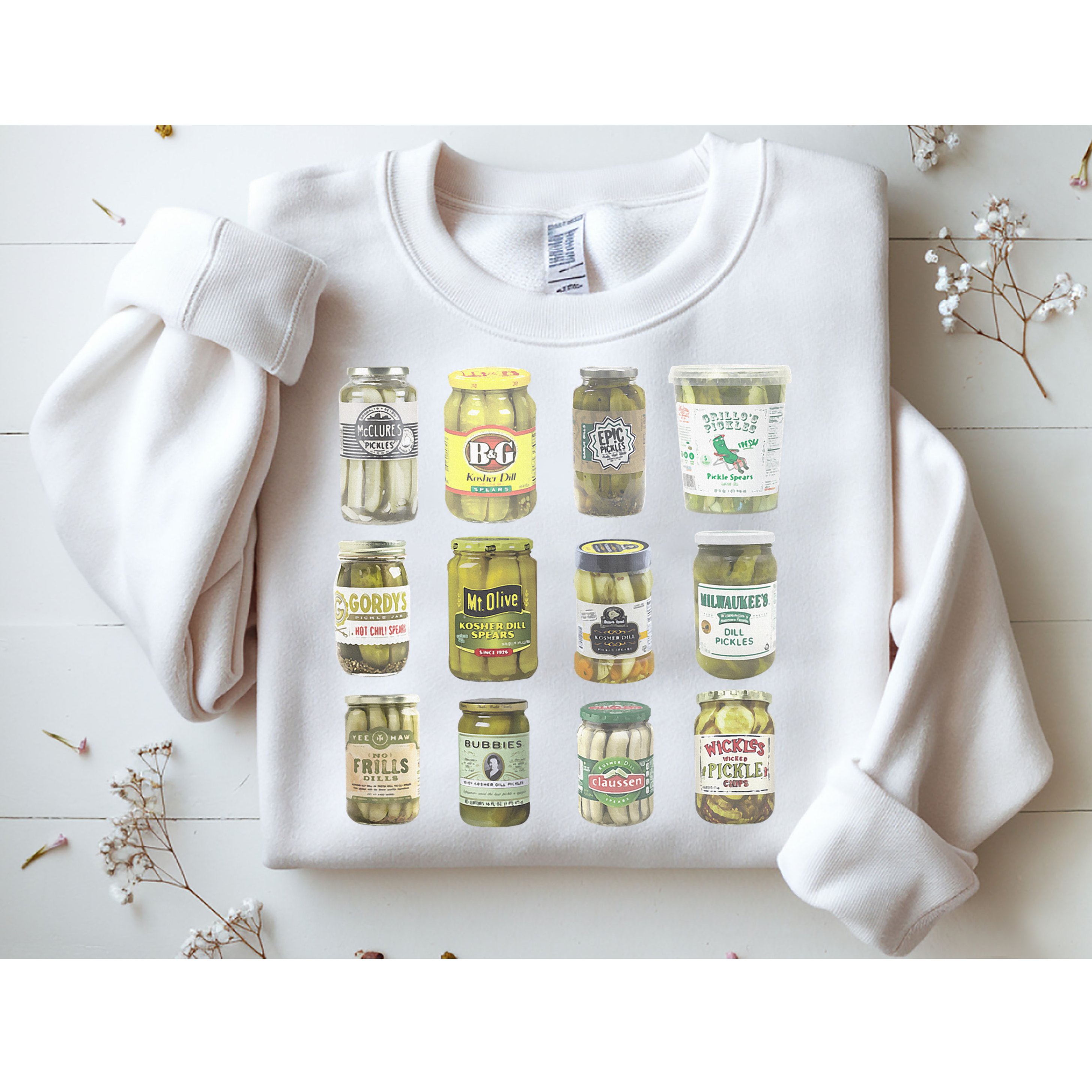 Delicious Retro Pickle Enthusiasts Sweatshirt
