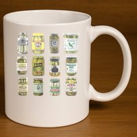 Delicious Retro Pickle Enthusiasts 11oz C Handle Ceramic Mug