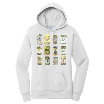 Delicious Retro Pickle Enthusiasts Women's Pullover Hoodie