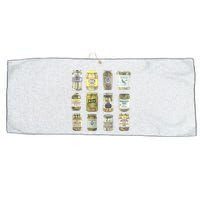 Delicious Retro Pickle Enthusiasts Large Microfiber Waffle Golf Towel
