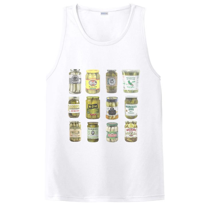 Delicious Retro Pickle Enthusiasts PosiCharge Competitor Tank