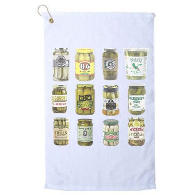 Delicious Retro Pickle Enthusiasts Golf Towel