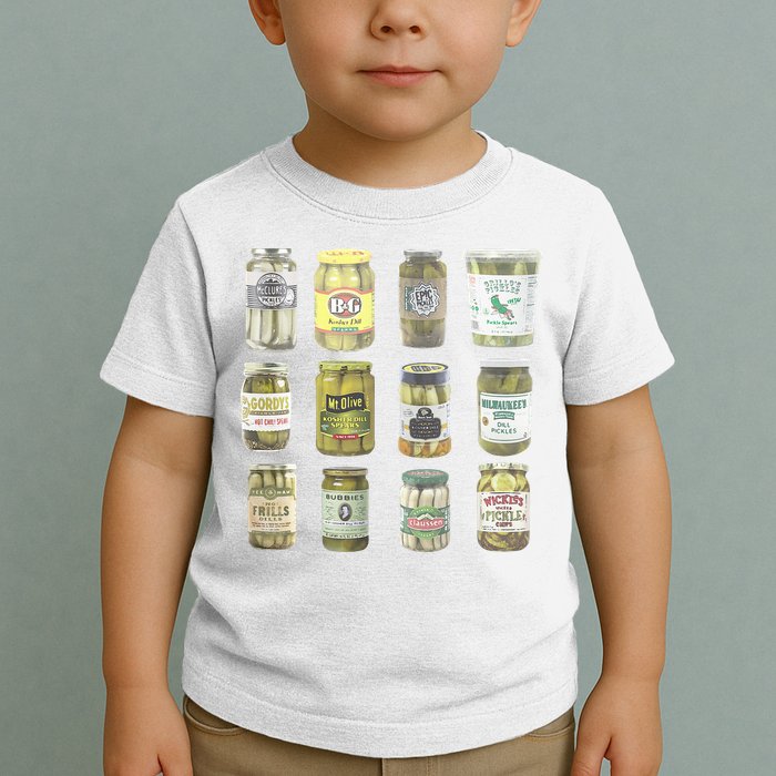 Delicious Retro Pickle Enthusiasts Toddler T-Shirt