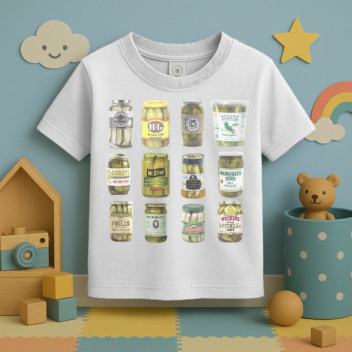Delicious Retro Pickle Enthusiasts Toddler T-Shirt