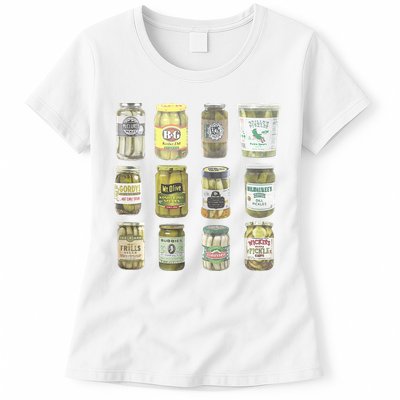 Delicious Retro Pickle Enthusiasts Womens T-Shirt