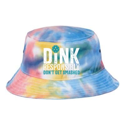 Dink Responsibly Pickleball Player Funny Pickleball Tie Dye Newport Bucket Hat