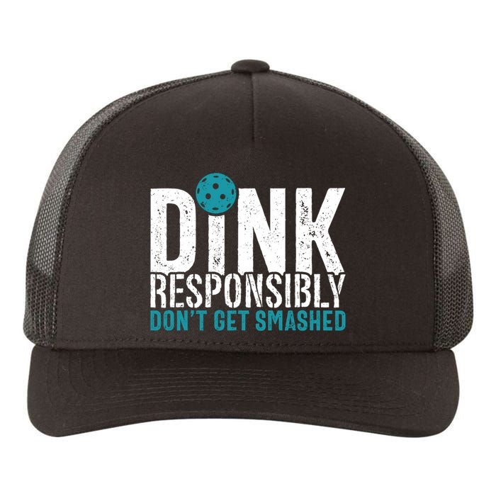 Dink Responsibly Pickleball Player Funny Pickleball Yupoong Adult 5-Panel Trucker Hat