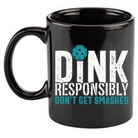 Dink Responsibly Pickleball Player Funny Pickleball 11oz C Handle Ceramic Mug