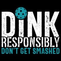 Dink Responsibly Pickleball Player Funny Pickleball Drawstring Bag