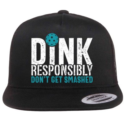 Dink Responsibly Pickleball Player Funny Pickleball Flatbill Hat