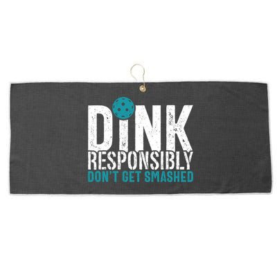 Dink Responsibly Pickleball Player Funny Pickleball Large Microfiber Waffle Golf Towel