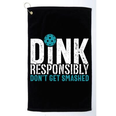 Dink Responsibly Pickleball Player Funny Pickleball Golf Towel