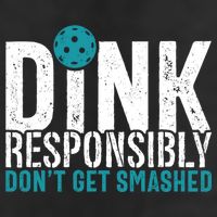 Dink Responsibly Pickleball Player Funny Pickleball Microfiber Hand Towel