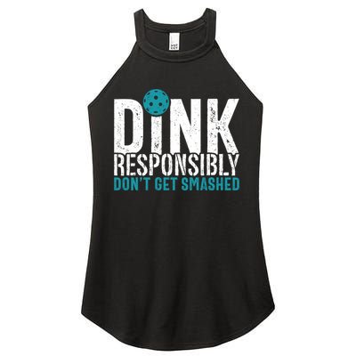 Dink Responsibly Pickleball Player Funny Pickleball Women's Perfect Tri Rocker Tank