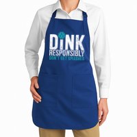 Dink Responsibly Pickleball Player Funny Pickleball Apron