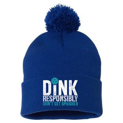 Dink Responsibly Pickleball Player Funny Pickleball Pom Pom 12in Knit Beanie