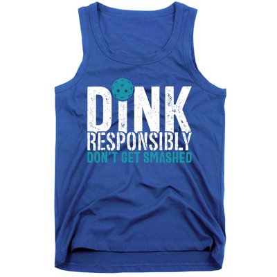 Dink Responsibly Pickleball Player Funny Pickleball Tank Top