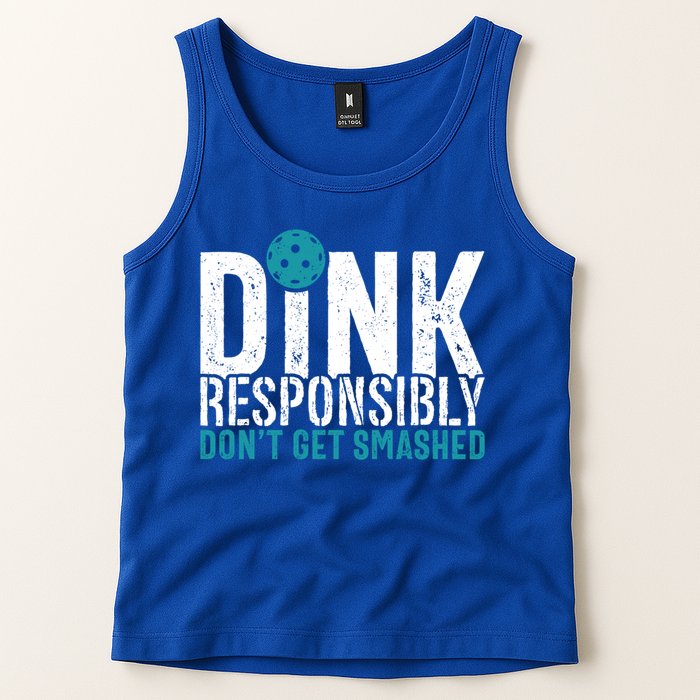Dink Responsibly Pickleball Player Funny Pickleball Tank Top