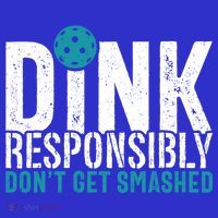 Dink Responsibly Pickleball Player Funny Pickleball Women's V-Neck T-Shirt