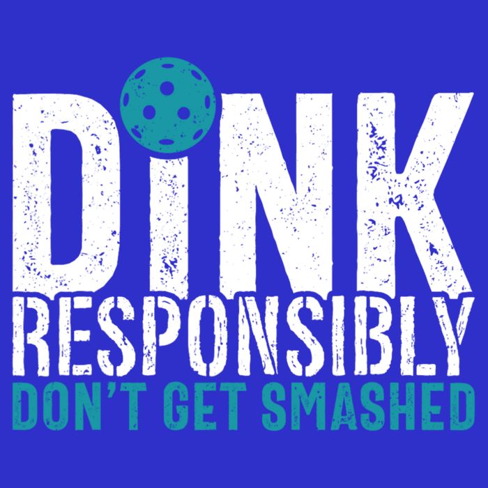 Dink Responsibly Pickleball Player Funny Pickleball Zip Tote Bag