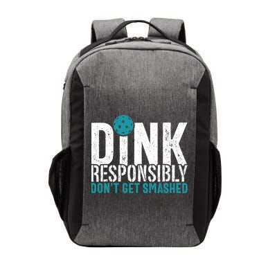 Dink Responsibly Pickleball Player Funny Pickleball Vector Backpack