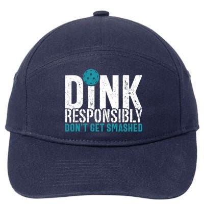 Dink Responsibly Pickleball Player Funny Pickleball 7-Panel Snapback Hat