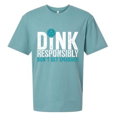 Dink Responsibly Pickleball Player Funny Pickleball Sueded Cloud Jersey T-Shirt