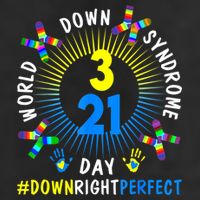 Down Right Perfect World Down Syndrome Awareness Day Socks Hat