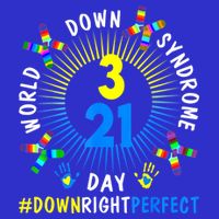 Down Right Perfect World Down Syndrome Awareness Day Socks T-Shirt