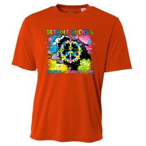 Detroit Rocks Peace Freedom Cooling Performance Crew T-Shirt