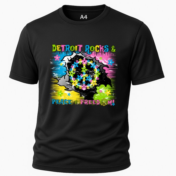 Detroit Rocks Peace Freedom Performance Shirt