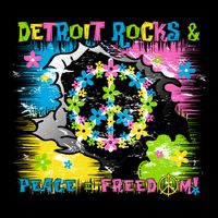Detroit Rocks Peace Freedom Performance Shirt
