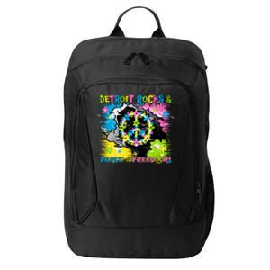 Detroit Rocks Peace Freedom City Backpack