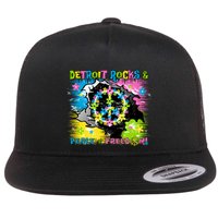 Detroit Rocks Peace Freedom Flatbill Hat