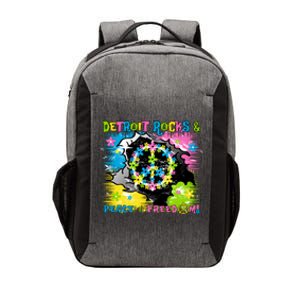 Detroit Rocks Peace Freedom Vector Backpack