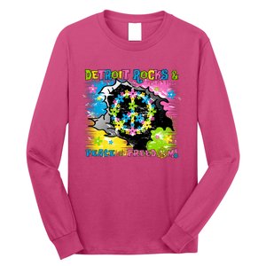 Detroit Rocks Peace Freedom Long Sleeve Shirt