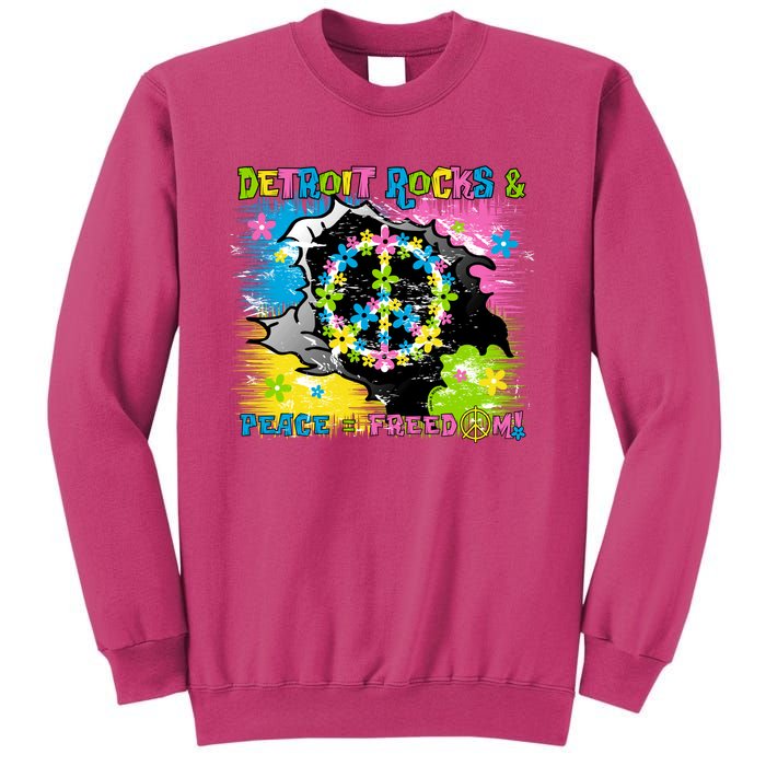 Detroit Rocks Peace Freedom Sweatshirt