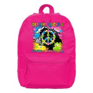 Detroit Rocks Peace Freedom 16 in Basic Backpack