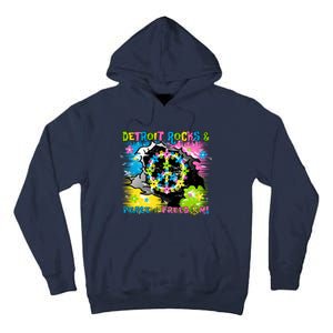 Detroit Rocks Peace Freedom Tall Hoodie