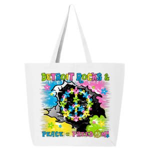 Detroit Rocks Peace Freedom 25L Jumbo Tote