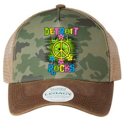 Detroit Rocks Peace Legacy Tie Dye Trucker Hat