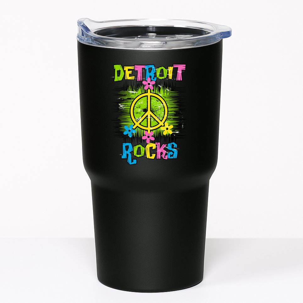 Detroit Rocks Peace Tumbler